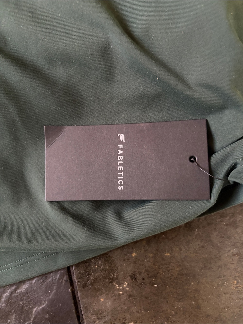 Fabletics Deep Green built in bra Racerback - Picture 4 of 4